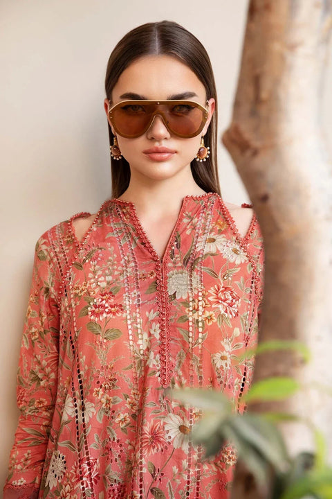 MARIA B - 3 Piece CHICKENKARI Unstitched Printed Lawn Suit | MPT-25022