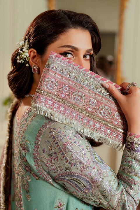 BAROQUE - EMBROIDERED NET CH13-08 UNSTITCHED