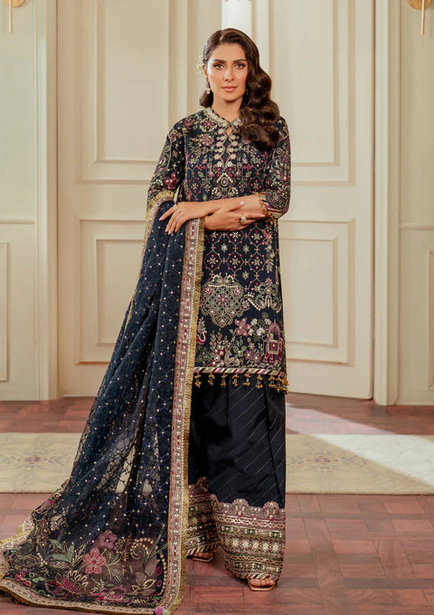 BAROQUE 3pc Unstitched EMBROIDERED ORGANZA Ch13-07