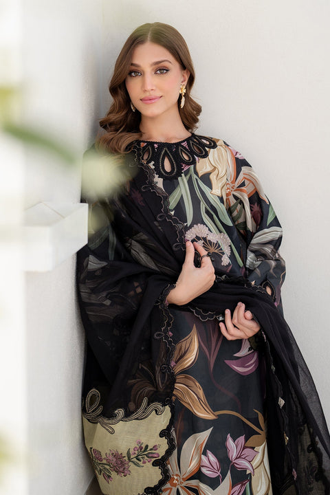 BAROQUE -3 Piece Unstitched Embroidered Lawn Suit | SF-4090