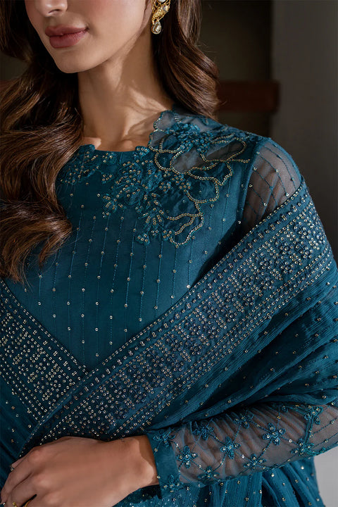 IZNIK 3pc Unstitched EMBROIDERED CHIFFON CC-57