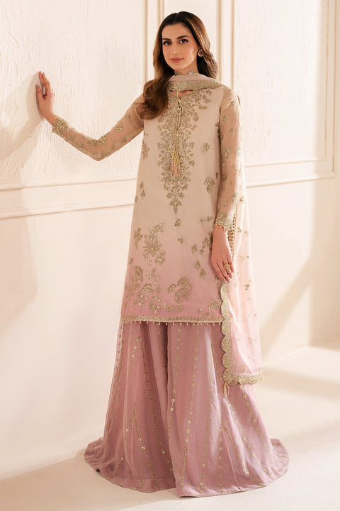 JAZMIN - 3PC CHIFFON EMBROIDERED WITH EMBROIDERED DUPATTA - UC-3067
