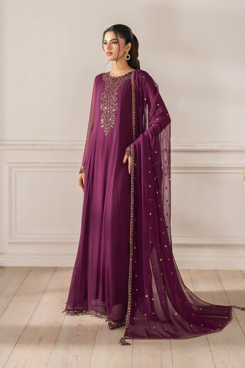 IZNIK 3pc Unstitched EMBROIDERED CHIFFONUE-480