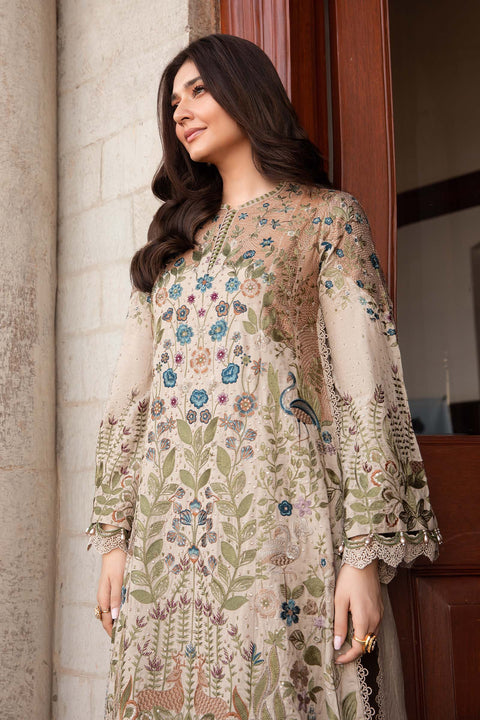 MARIA B -3 Piece Unstitched Embroidered Dhanak Suit | DL-1211