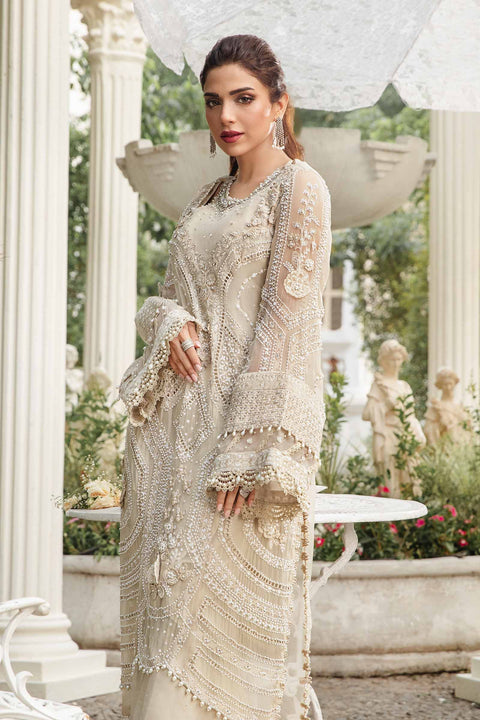 MARIA B -Unstitched Embroidered Chiffon Suit | MPC-24-104