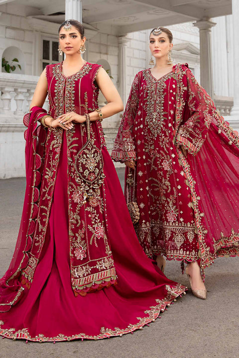 MARIA B - Unstitched Embroidered Chiffon Suit | MPC-24-107