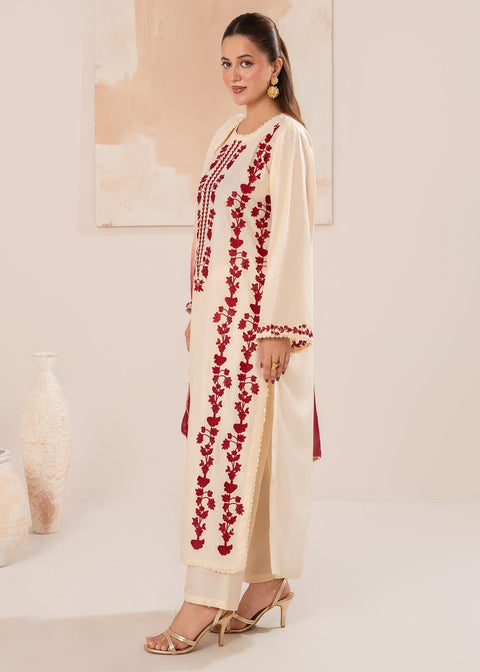 Agha Noor - 3PC DHANAK EMBROIDERED SHIRT DHANAK PRINTED SHAWL DUPATTA AND TROUSER -  SF-42