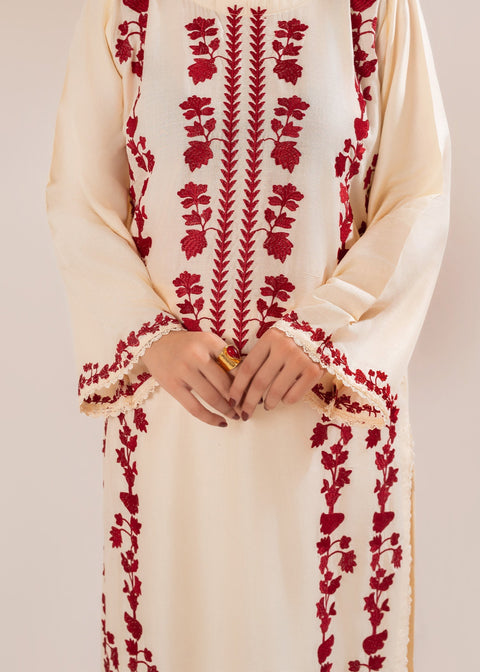 Agha Noor - 3PC DHANAK EMBROIDERED SHIRT DHANAK PRINTED SHAWL DUPATTA AND TROUSER -  SF-42