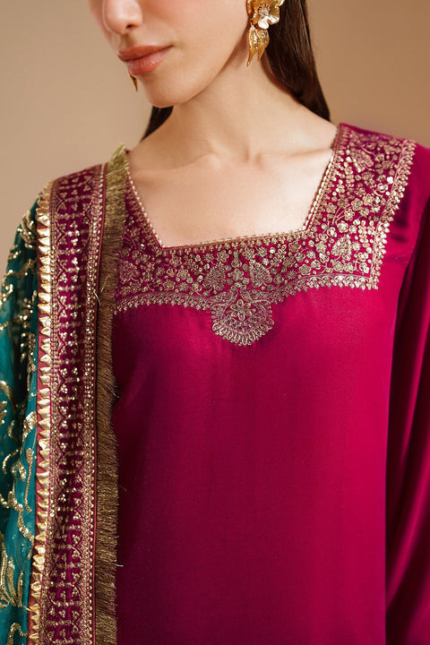 JAZMIN Luxury Chiffon Embroidered Collection Unstitched VVF D-9