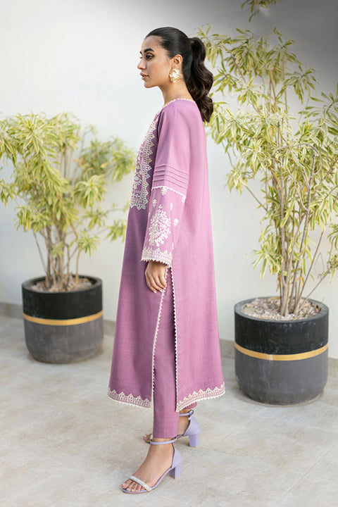 Asim Jofa -  2PC Dhanka Embroidered SHIRT WITH Dhanka Embroidered TROUSER -309