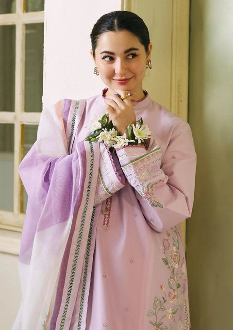 3PC LAWN SEQUENCE EMBROIDERED SHIRT WITH printedSHAWL AND TROUSER - KPR1657