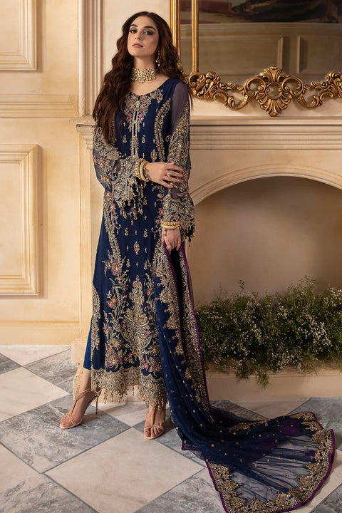 CHARIZMA - 3-Pc Unstitched Premium Luxury Handwork Chiffon with Premium Embroidered Dupatta DJW4-01