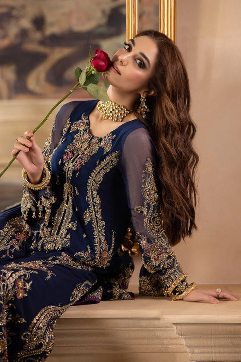 CHARIZMA - 3-Pc Unstitched Premium Luxury Handwork Chiffon with Premium Embroidered Dupatta DJW4-01