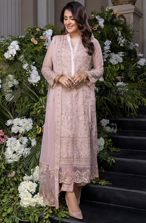 Azure - Chiffon Embroidered Luxury Unstitched 3-Piece - Az-1